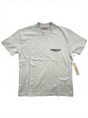 Fear of God Essentials Shirt Light Oatmeal Grey Size Small NWT